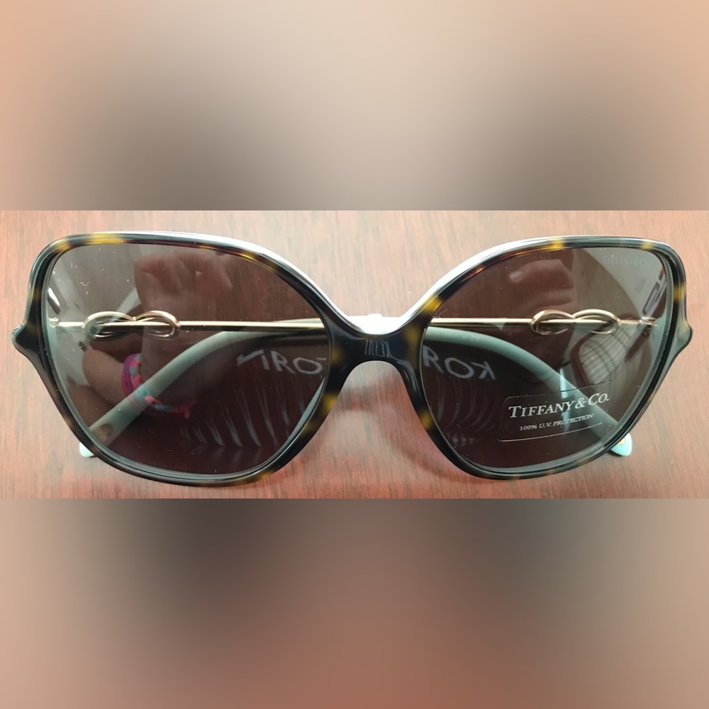 Tiffany & Co. Tortoise Shell Sunglasses and Case